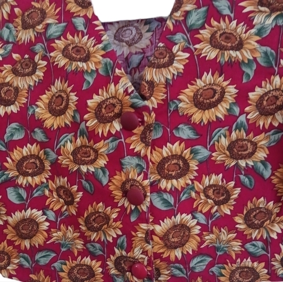 Vintage Handmade Sunflower Dress and Jacket - Picture 9 of 12